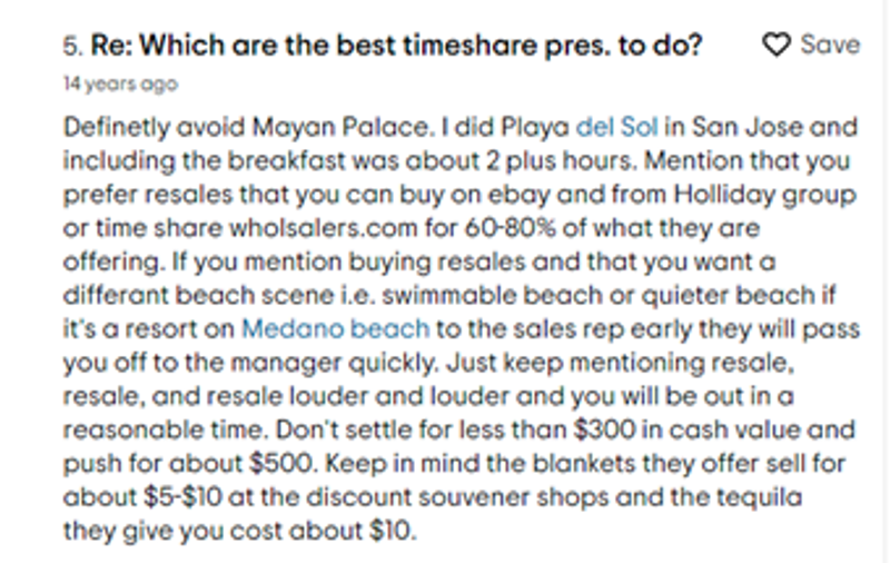 mayan timeshare scams